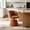 Terracotta + Chenille + Foam, variant on AUU Adjustable Height 360° Swivel Bar Stool, Modern Chenille Upholstered Round Dining Chair, Ergonomic Accent Vanity Chair for Bedroom, Kitchen Island or Pub, Single Pack, Cream