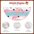 thumbnail image 5 of Bingfone Christmas Tree Skirt Mat Christmas Decoration Interior 48"-Flamingo1, 5 of 8