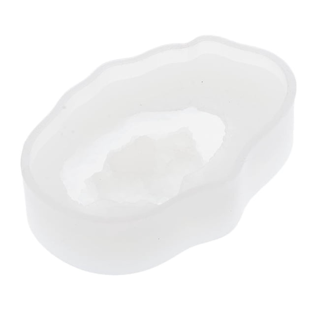 Molde de silicona para resina de piedra de cristal, grava, herramientas para hacer joyas 26x42x8mm