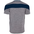 thumbnail image 3 of Holloway Sportswear S Boys Electron Short Sleeve Shirt Graphite Heather/Navy 222626, 3 of 5