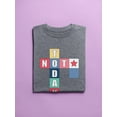thumbnail image 3 of Not Today Crossword Design T-Shirt Women -Image by Shutterstock, Female Medium, 3 of 4