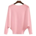 thumbnail image 2 of Sweaters For Women Autumn Winter Fasion Off The Shoulder Long Sleeve One Word Collar Knitted Solid Color Pullover Sweater Elastic Breathable 5Xl Womens Sweaters, 2 of 9
