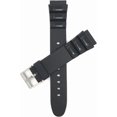 thumbnail image 1 of wqlpp-Black Rubber Sports Watch Band Strap fits Casio and Timex, 2 Spring Bars Included (18mm and 20mm), 1 of 4