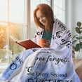 thumbnail image 3 of Bible Verse Blanket Christian Gifts for Women Prayer Throw Blanket with Inspirational Thought Religious Spiritual Catholic Gifts for Mom Get Well Soon Gifts for Women Healing Blanket 50"x40", 3 of 5