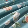 thumbnail image 6 of Lanpei Floral Farmhouse Duvet Cover Set 3Pcs Queen, 100% Cotton Shabby Pink Flowers Chic Comforter Cover Set with Zipper, Vintage Rose Pattern Blue Luxury Bedding Set (1 Duvet Cover, 2 Pillowcases), 6 of 7