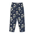 thumbnail image 5 of Naloa Daisies Flowers Print Women’s Ultra-Soft Comfy Pajama Lounge Pants with Pockets & Drawstring, 5 of 8