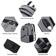 thumbnail image 3 of Mochila BIKROD para hombre y mujer, escuela, portátil de 15,6 pulgadas, puerto USB, 3 of 7