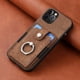 thumbnail image 1 of Stylish iPhone 14 Pro Case with Artificial Leather & Retro Hardware Ring - Perfect Fit for Apple 14plus Card Case, 1 of 1