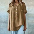 thumbnail image 5 of BILIKEYU Solid Color Medium Sleeve Women's Shirt, Women'S Clothing, T Shirts For Women, Women'S Tops, 5 of 5