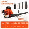 thumbnail image 3 of Floseru Gas Leaf Blower, 52CC 1.7 HP 2 Stroke Backpack Leaf Blower, 550 CFM , 200 MPH , Powerful Clearing Performance and Ergonomic Harness System, 3 of 10