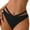 Black, variant on vigerkar Women's Cheeky V Cut Back High Waisted Bikini Bottom Cross Criss Swimsuit Bottoms Hot Pink, L