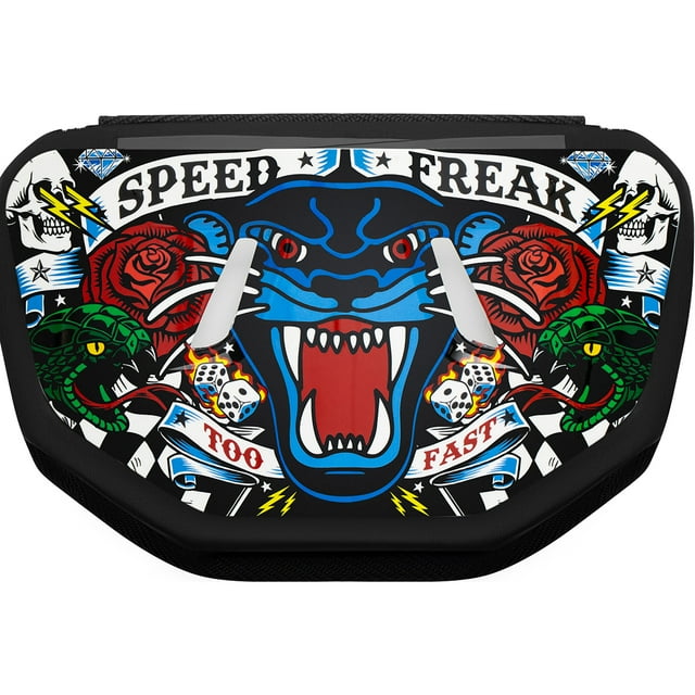 Battle Sports Plaque Arrière de Football Protectrice Chromée Speed Freak - Adulte