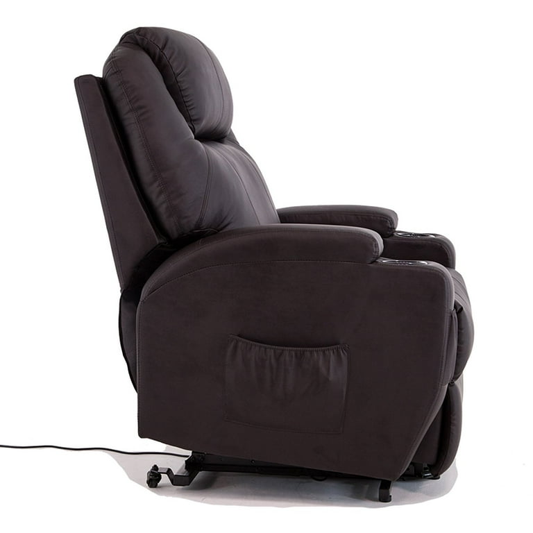 Uenjoy power lift chair recliner armchair real leather wall hugger lounge seat discount