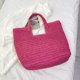 thumbnail image 5 of Bolsos de axila para mujer, bolso informal de paja para axilas, bolso de playa sólido tejido de gran capacidad Ndcxsfigh  Para Estrenar, 5 of 7