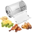 thumbnail image 1 of Tower Air Fryer Basket, 360-Degree Rotating Grill Roaster Drum, Rotisserie Grill Rotary Baking Cage for Peanut Dried Nut Coffee Beans, Air Fryer Oven BBQ Grill Accessory, 4.7 x 4.7 x 7.1’’, 1 of 6