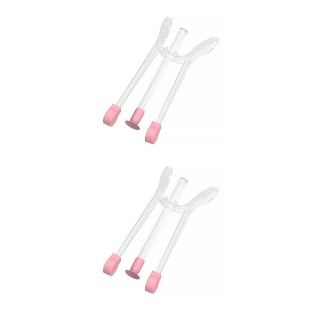 Seitruly Removedor de lentes de contacto, herramienta de inserción de silicona de color reutilizable con estuche de almacenamiento, aplicador pequeño, Rosado 2piezas Seitruly CBP214557