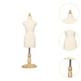 thumbnail image 6 of Colcolo Female Dress Form Mini 1/4 XS Size Mannequin Body for Small Clothing Display No Line Marking, 6 of 8