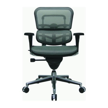 UPC: 0669245990936 | Eurotech Seating Ergohuman Mesh Managers Chair  Mid Back  Grey