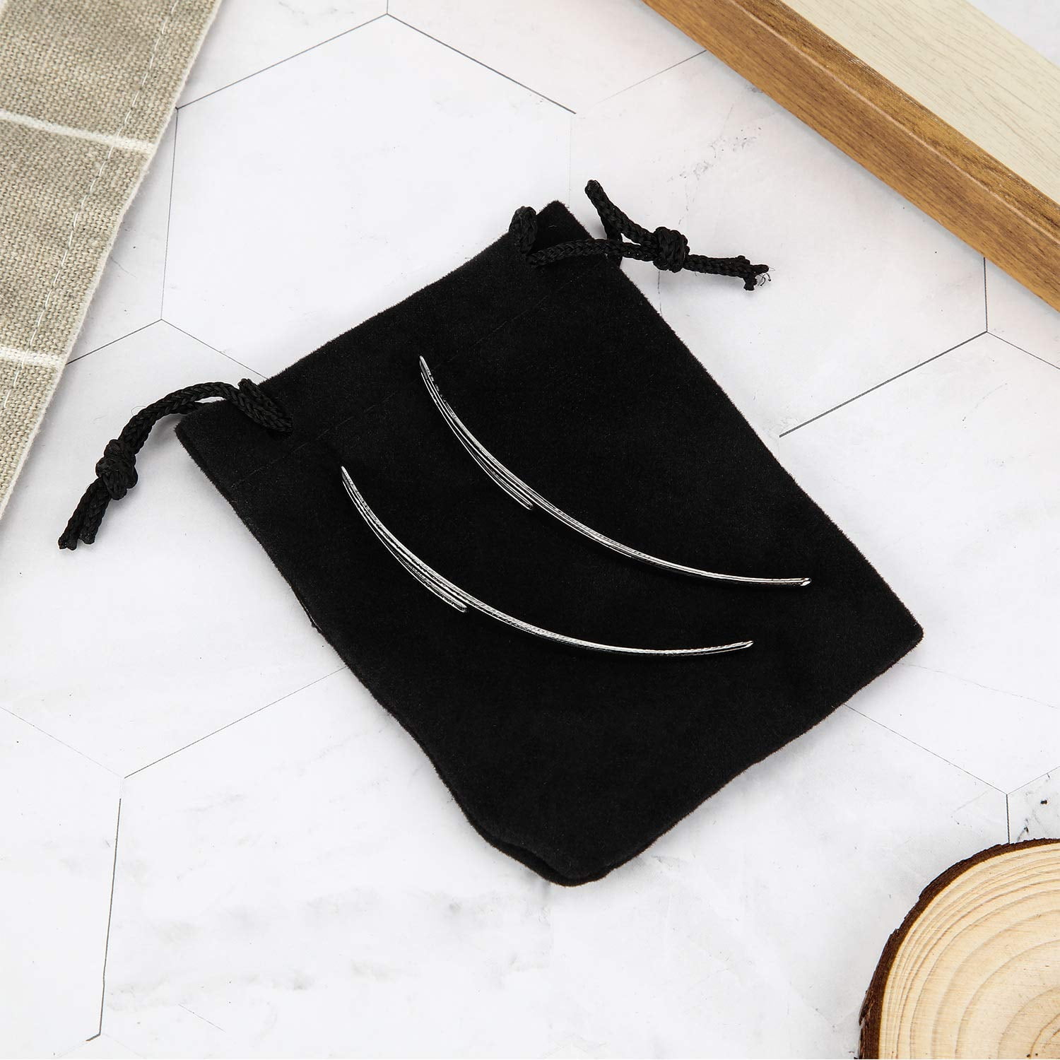 Kit 7 Pezzi Uncini Per Dreadlock - Ago Per Capelli, Manutenzione Locs E Sisterlocks, Oro Argento Rosa - Foto 6