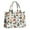 Brown Mushroom Bug, variant on Large Capacity Tote Bag,Green Mushroom Frog Green Pattern Handbag Fashion Luxury Tote Bag,15.7"x13"x 5.1" Inches,Laptop Compatible
