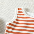 thumbnail image 5 of Sngxgn Toddler Baby Boy Clothes Long Sleeve Crewneck T-Shirt Top + Solid Pants Set Fall Outfits(Orange,90), 5 of 6