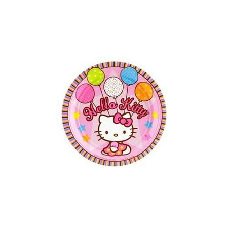 Hello Kitty Birthday Party Invitations - Hello Kitty Party Cake Plates (8-pack) - Party Supplies
