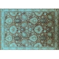 thumbnail image 1 of Ahgly Company Indoor Rectangle Oriental Light Blue Industrial Area Rugs, 7' x 9', 1 of 4