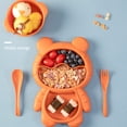 thumbnail image 4 of Meal Set, Portion Control Divided Plate with Fork and Spoon for Kids, 4 of 5