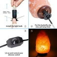 OHLGT 2Pack Salt Lamp Cord Replacement with Dimmer Switch 5 feet Lamp