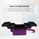 thumbnail image 3 of ADDHAT 1Ud Bolsa Impermeable Morada Para Almacenaje De Cosméticos Con Amplio Espacio, 3 of 7