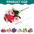 thumbnail image 3 of Artificial Flowers, Faux Flowers for Vase, Artificial Cherry Blossom & Daisy Bouquet Fake Wildflowers Realistic Floral Stems for Outdoor Window Box Porch Patio Home Decor Purple 1Pcs, 3 of 9