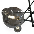 thumbnail image 4 of Gild Design House Lustre Sputnik en Métal et Verre Noir Javier 6, 4 of 8
