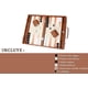 thumbnail image 2 of Backgammon Hanylish de Cuero Sintético con Estuche, Set Completo, 2 of 5