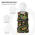 thumbnail image 3 of Pofeuu Mardi Gras3 Print Basketball Jersey, Shirts for Men Youth Basketball Jersey Crew Neck-XX-Large, 3 of 6