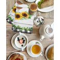 thumbnail image 4 of Spring Eucalyptus Sunflower Kitchen Dish Towels for Drying Dishes Set of 2, Farmhouse Birds Gray Wood Waffle Weave Microfiber Hand Tea Bathroom Towels Quick Dry & Absorbent Towel 15.7x23.6, 4 of 7