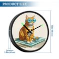 thumbnail image 3 of Indoor 12' Voice-Activated Luminous Decoration Wall Clock With LED Night Light Blue Glasses, 3 of 8