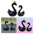thumbnail image 4 of Estatua de Cisne de Resina 3D Colco Pintada Negro, 4 of 8