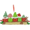 thumbnail image 5 of Ornaments by Elves Personalized Gnome Family of 5 Christmas Ornament 2024 on Trunk with Deer Decor, 5 of 10