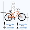 thumbnail image 4 of 7 Speed Bicycles 26"Inch Multiple Colors Men's Beach Cruiser Bike, 4 of 7