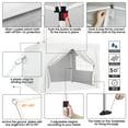thumbnail image 4 of Yaheetech 12x12 Ft Pop Up Adjustable Canopy Tent with 4 Sidewalls and Roller Bag, White, 4 of 7
