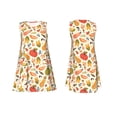 thumbnail image 7 of Uemuo Fall Pumpkin Pattern Women’s Sleeveless Dress – Casual Summer A-Line Dress, Stylish and Comfortable Sundress for Hot Weather, 7 of 7