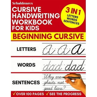 Handwriting Workbook for Kids: 3-in-1 Writing Practice Book to Master  Letters, Words & Sentences : Scholdeners: : Books