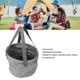 thumbnail image 4 of Collapsible Bucket, Thickened Large Capacity Portable Folding Water Container With Handle For Camping Fishing Gray, 4 of 8