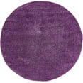 thumbnail image 1 of Unique Loom Tapis Rond en Peluche pour Enfant, 8', Violet, 1 of 2