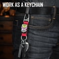 thumbnail image 2 of Key Unity Titanium Carabiner Keychain, Carabiner Lanyard Keychain Strap with Hook for Backpack, Survival, Camping, KB01 Red, 2 of 8