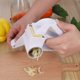 thumbnail image 4 of Rotary Cheese Grater, Parmesan Cheese Grater with 3 Kinds of Drum Blades, Fruit/Cheese Slicer, Mechanical Grater for Kitchen, Stainless Steel Handheld, 4 of 5