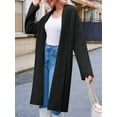 thumbnail image 2 of Womens Long Cardigan Sweaters Chunky Open Front Oversized Slouchy Knit Fall Trendy Coatigan Jackets, 2 of 6