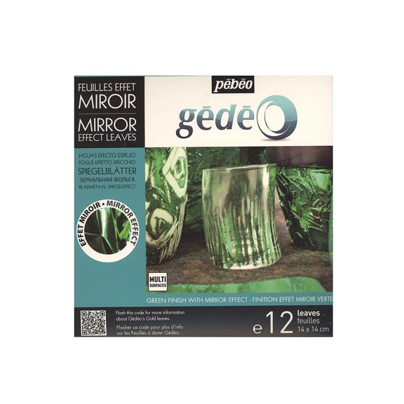 Gedeo Gilding Mirror Effect Metal Leaf green (pack of 2)
