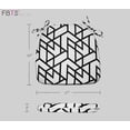 thumbnail image 3 of FBTS Prime 16x17 inch All-Weather Black Geometirc Outdoor Seat Pads, Pack of 2, 3 of 7