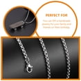 thumbnail image 4 of 10 Pcs Chaînes en Acier Inoxydable DIY pour Colliers Bijoux Bracelets, 4 of 8